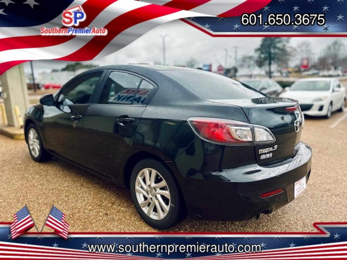 2012 BLACK MAZDA MAZDA3 I TOURING W/S (JM1BL1V79C1) , located at 922 W. Beacon St., Philadelphia, MS, 39350, (601) 650-3675, 32.770447, -89.127151 - Photo#3